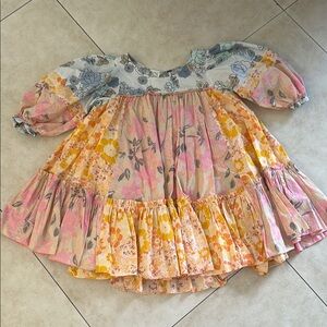 Free People Floral Patchwork Dress